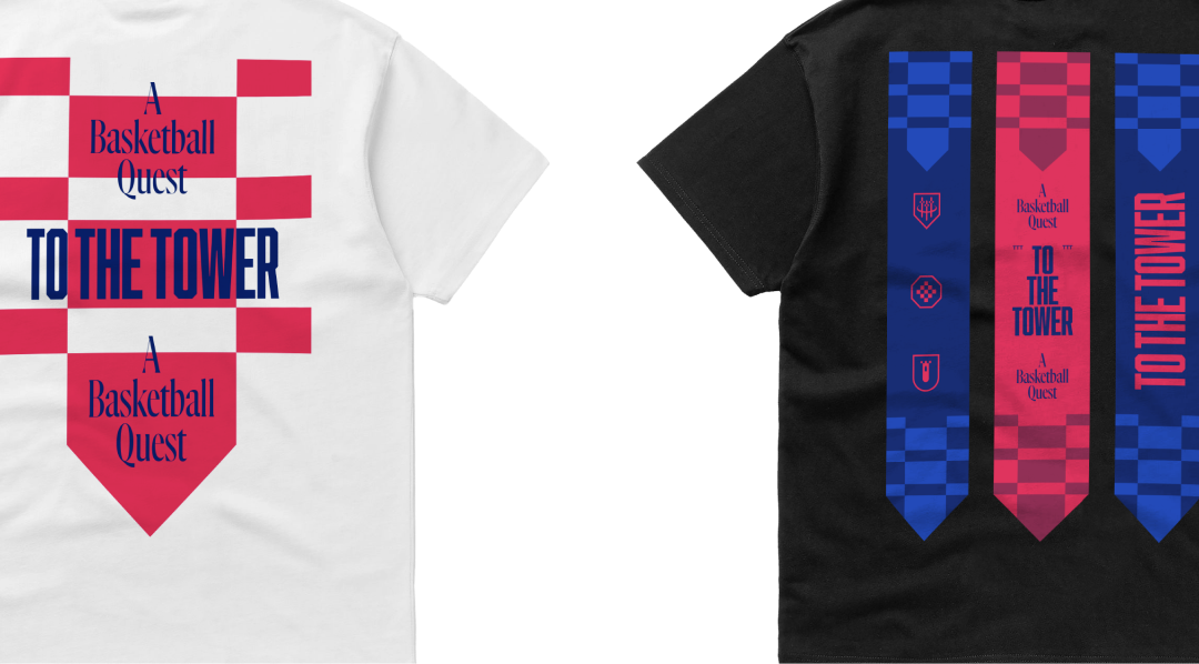 un mockup delle due magliette